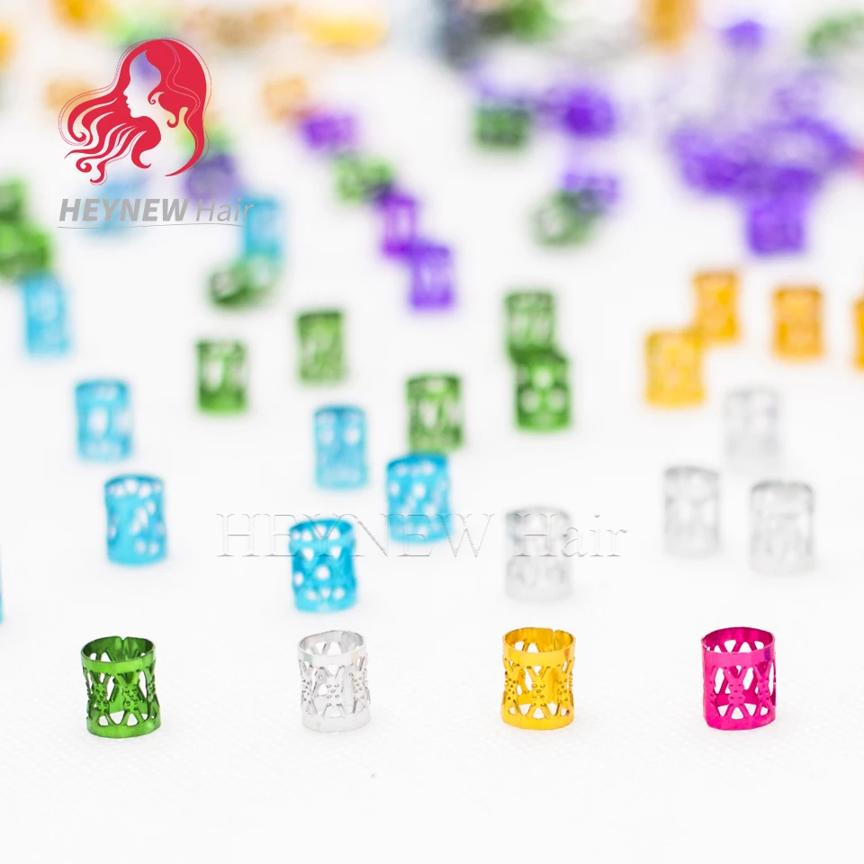 Красочные бусины для дредов регулируемые волосы кольцо косички зажим вязания