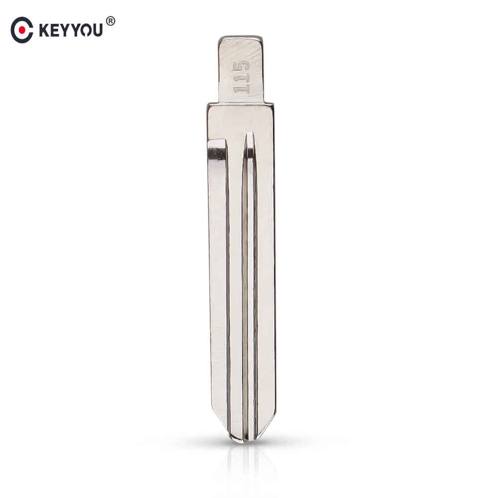 

KEYYOU Key Blank Blade 115# For Original 2012 Year KIA K2 Brass Material Flip Key Blade No.115