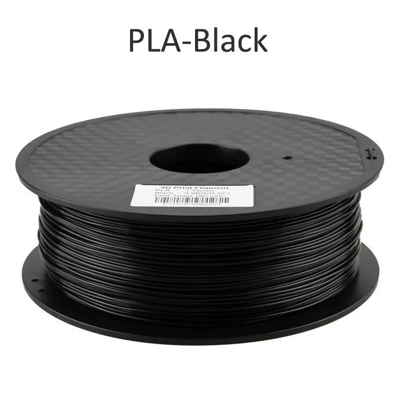 Black PLA filament HUAFAST PLA нити для 3d принтера материалы 1,75 мм 1 кг/0,25 кг ABS 3D печать Ручка нити пластиковые детали подходят для creality - Цвет: Black PLA filament