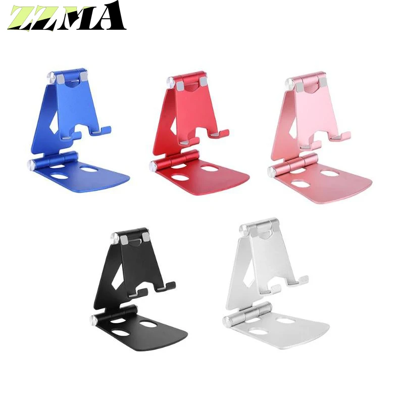 Aluminium Alloy Dual Foldable Desktop Rotary Tablet Stand Mobile Phone Holder Mount Bracket for iPhone iPad Samsung | Мобильные