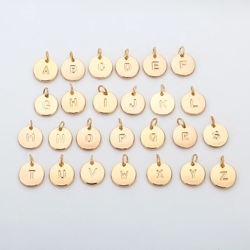 Модное ожерелье с 26 буквами серебряная подвеска из золотых монет длинное