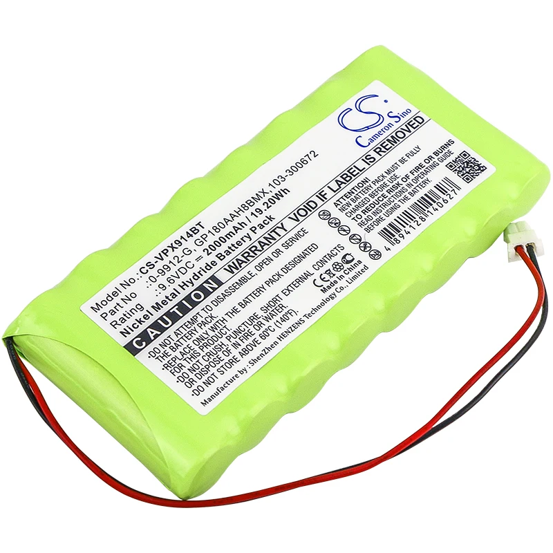 Cameron sino обновление для Visonic 0 9912 G 103 300672 GP180AAH8BMX аварийная система батареи ni mh 2000 mAh/19