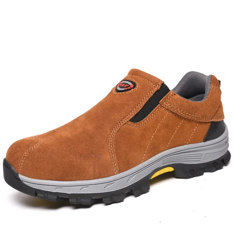 Autumn Safety Work Shoes for Men Steel To Cap Crashproof Boots Seed Mesh Lining Breathable Puncture Proof Inside Sole Sneakers | Обувь