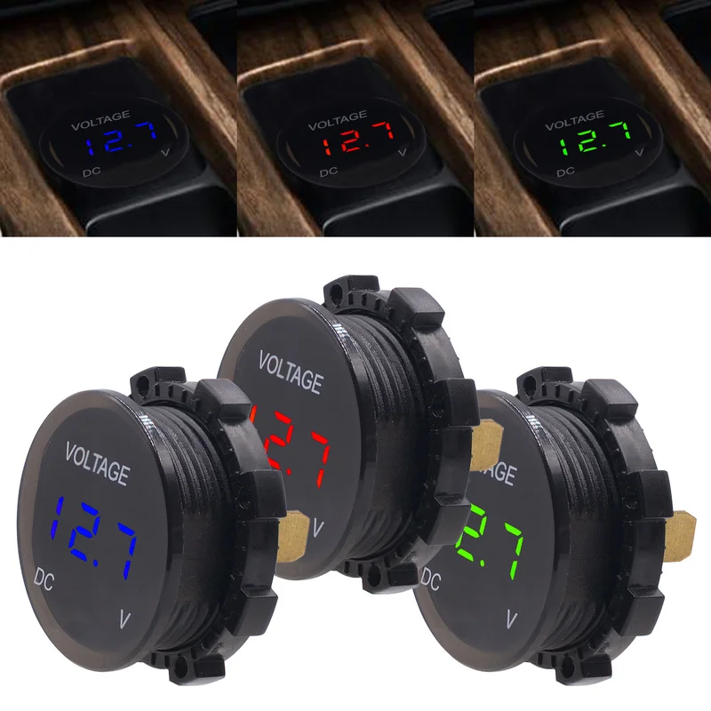 12 В автомобильный Мотоцикл вольтметр датчик с обратным подключением