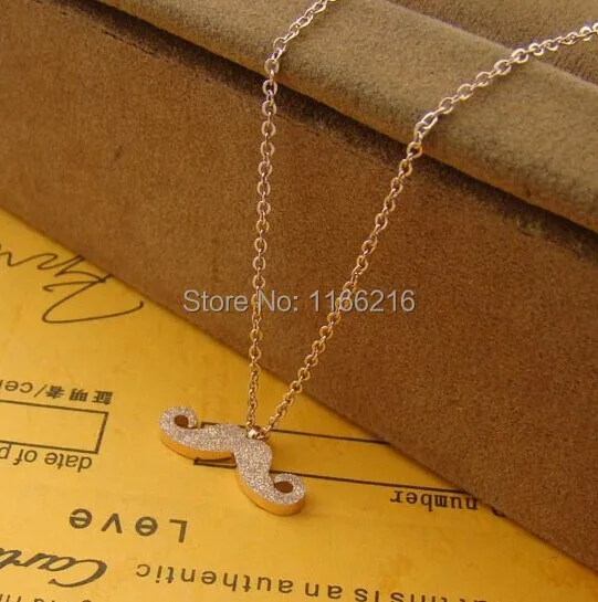 2014 New Arrival! Wholesale! 5 pcs a lot 14K Rose gold plated Moustache design jewelry women fashion necklace MX-148 | Украшения и