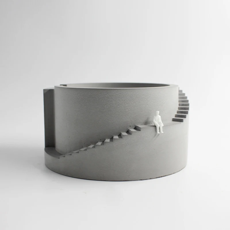 Новая силиконовая форма для бетонного плантатора круглого здания с формой