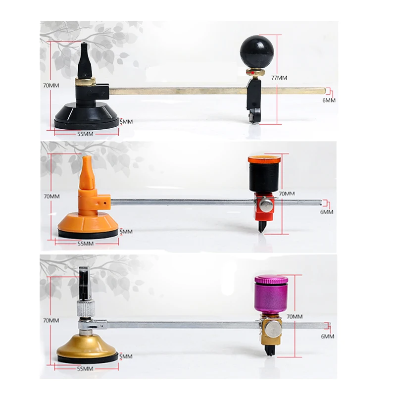 Резак для стекла 40 см роликовый тип автоматические компасы с присоской круг