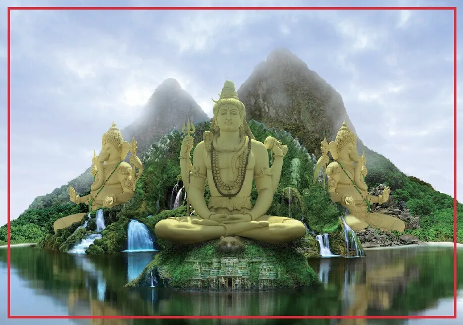 Прямоугольные жесткие магниты 78*54 мм религиозные Hinduism 20151 подарок для