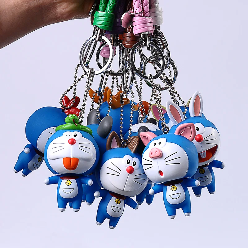 Брелок для ключей с мультяшным Аниме Doraemon 12 знаков зодиака символический брелок