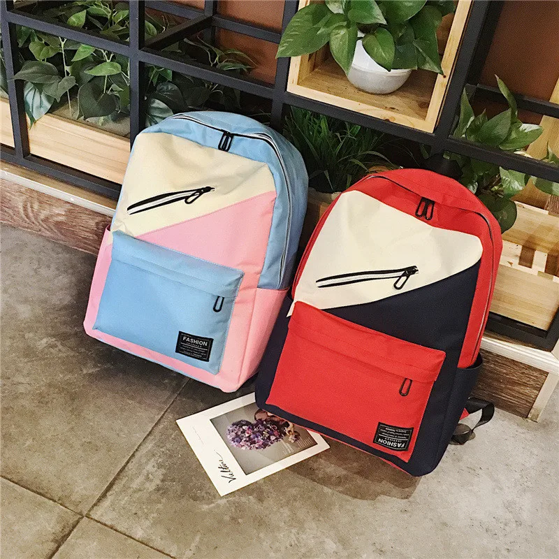 Женский рюкзак в стиле пэчворк FSISLOVER повседневный школьный 2019|Женские рюкзаки| |