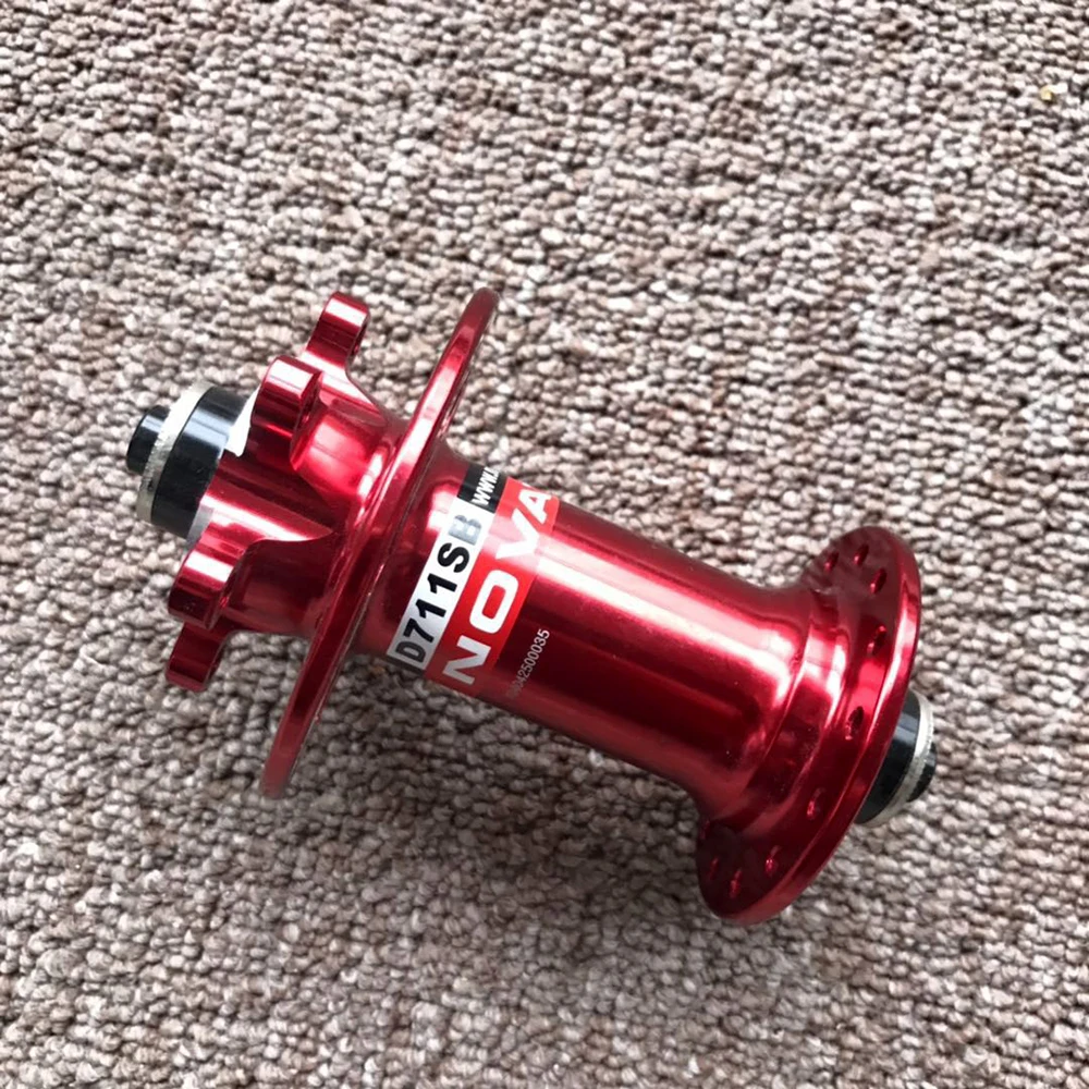 

Mountain Bicycle Disc Brake Red Novatec D711SB/D712/SB MTB bike hubs Quick Release Version 28/28 Holes Red