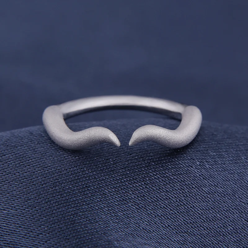 Overlord Albedo Devil Horn Anime 925 Sterling Silver Ring Adjustable 54mm~59mm Cosplay Prop Daily Cos Gift N1 | Украшения и
