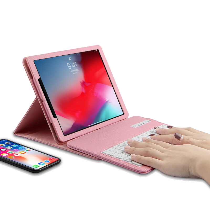 Для ipad Pro 11 Беспроводной Bluetooth клавиатура чехол для ipad Pro11 ipad 11 дюймов чехол для планшета из искусственной кожи чехол