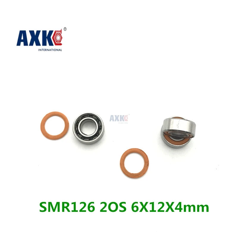 

2 шт. 6x12x4 мм SMR126 2OS CB ABEC7 INOX Гибридный керамический подшипник для рыболовной катушки