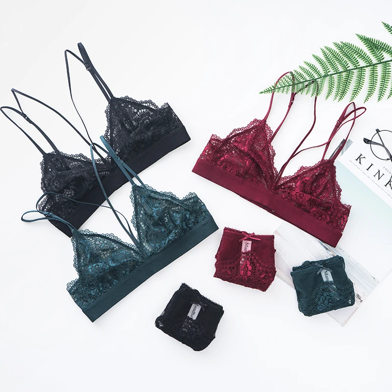2017 Бесплатная доставка сексуальный кружевной бюстгальтер трусы наборы Ультра