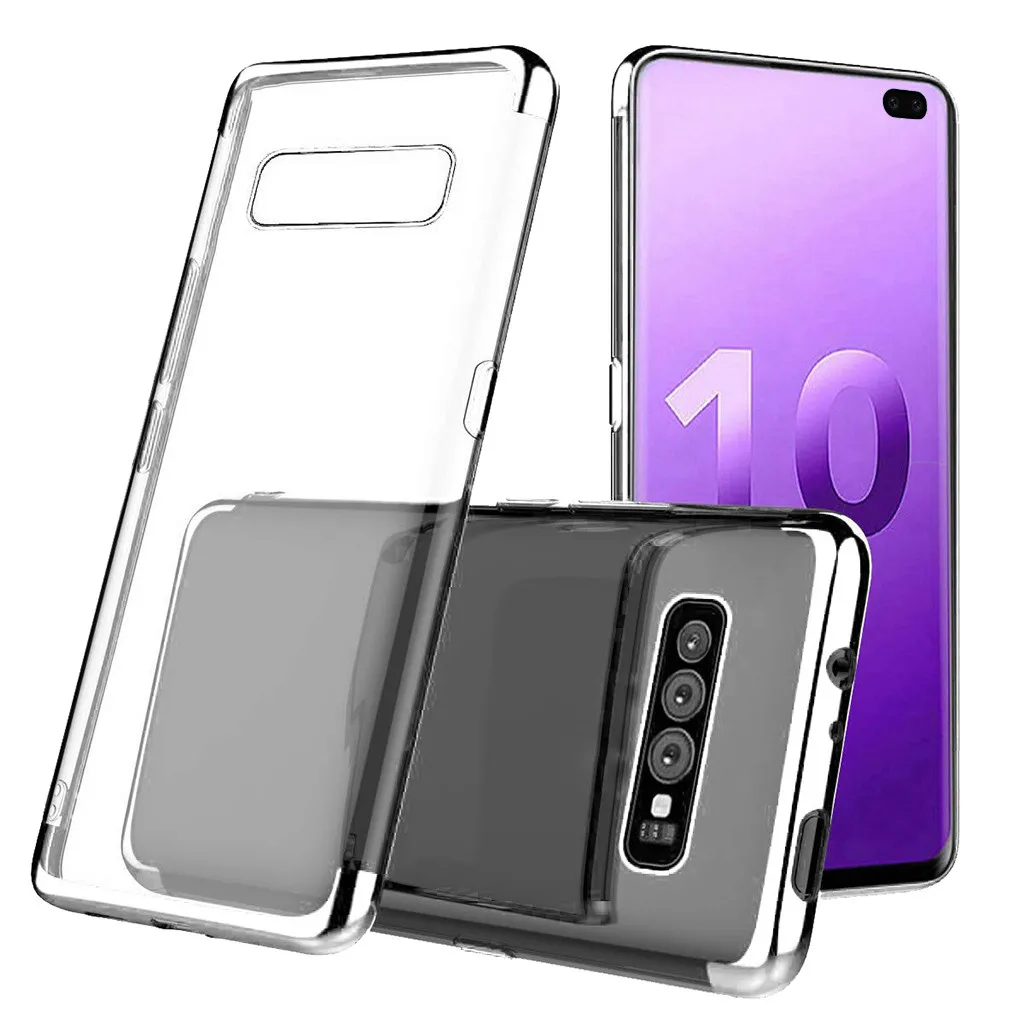 Z514 чехол для телефона 2019 samsung S10 Plus 6 3 дюймов прозрачный Чехол ударопрочный