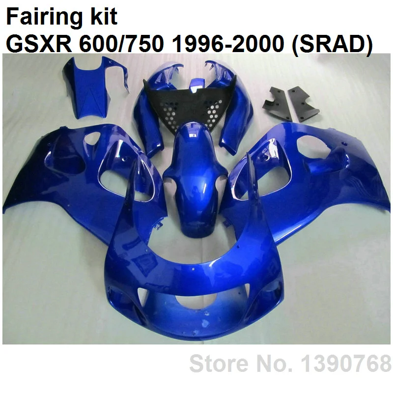 

Кузов для Suzuki Обтекатели GSXR600 96 97 98 99 00 Комплект синих обтекателей GSXR750 1996 1997 1998 1999 2000 LV15