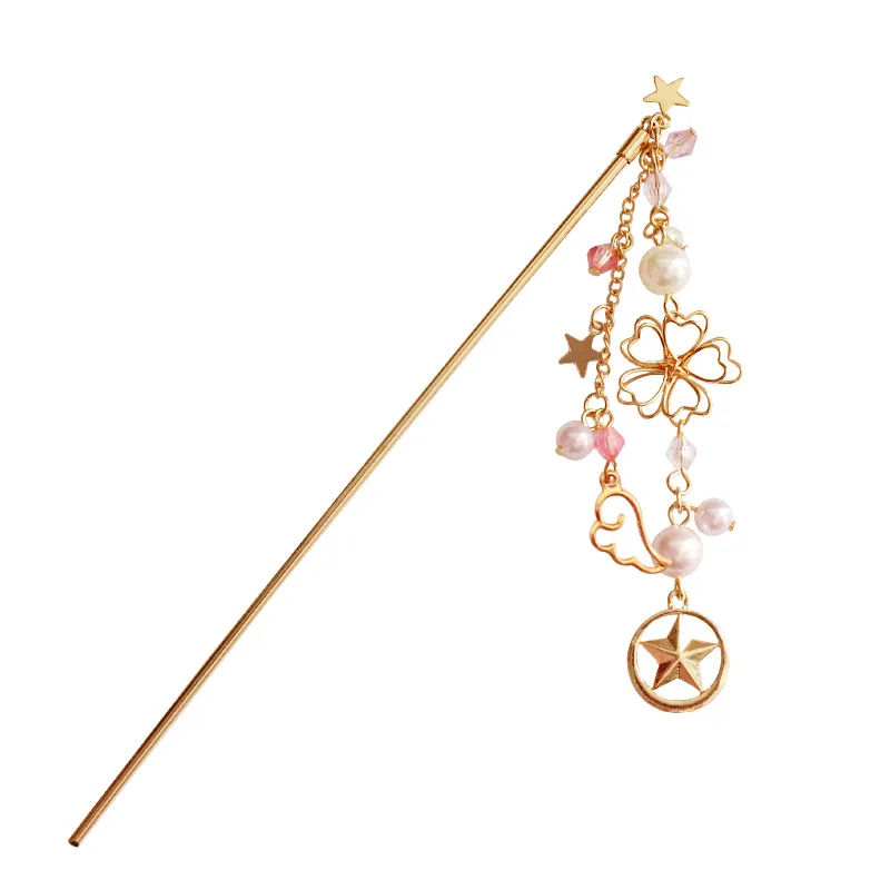 Аниме cardcaptor sakura Kanzashi заколка для волос Аксессуары милый подарок - Цвет: 2