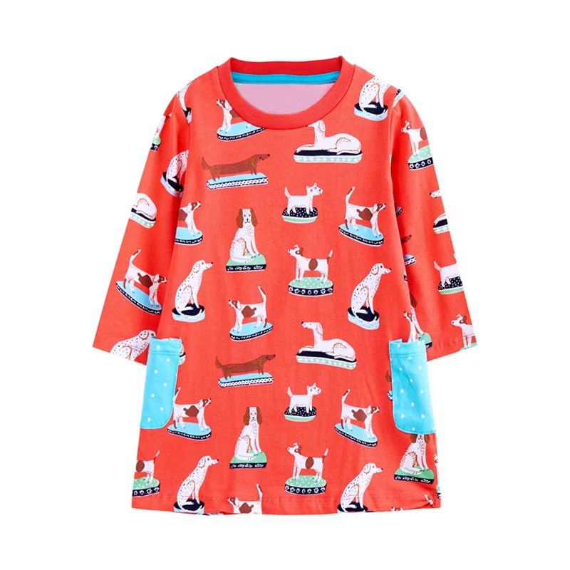 Beloved Angel Girls Dress Long Sleeve Kids Flower Dresses Children Unicorn Vestidos Autumn For Girl | Детская одежда и обувь