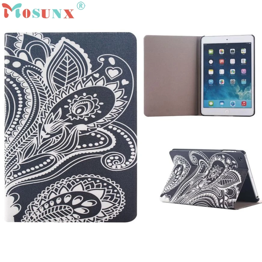 Белый Резной флип Стенд PU кожаный чехол для IPad Mini 1 2 3 Retina jn11|cover|cover mirrorcover for nokia 5800 |