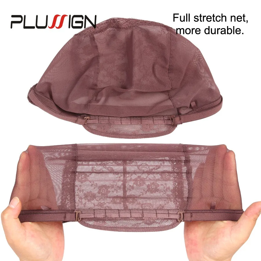 Plussign распродажа скидка 50% Регулируемая кружевная Крышка для париков плетение крышки для изготовления парика одиночное кружево на фронтальной мягкой крышке парика s