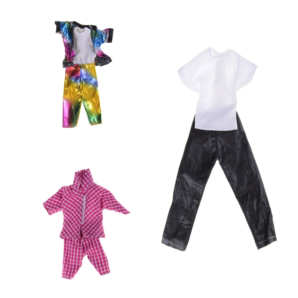3 комплекта ручной работы модная кукольная одежда пальто брюки костюм для куклы