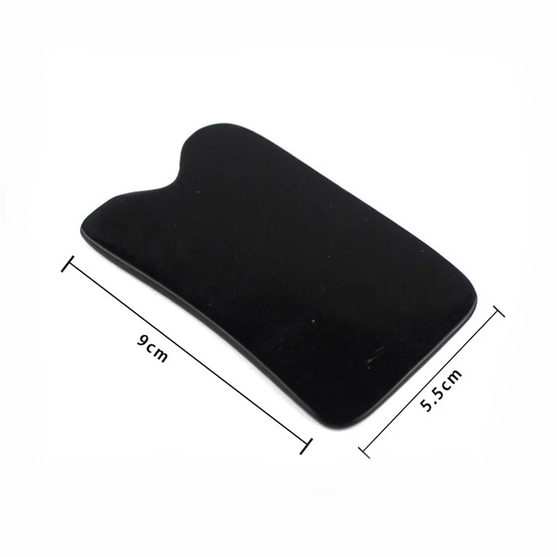 Natural Buffalo horn SPA Scraping Plate Body Massager Chinese Traditional Acupuncture Massage Face Body GuaSha Board Therapy