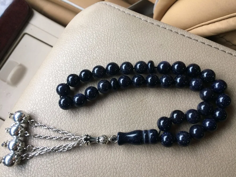 Натуральные 33 бусины бриллиантовая круглая форма четки молитвенные бусы тасбих