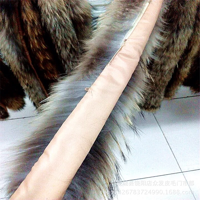 Отделка из натурального меха енота воротник китайская отделка | Дом и сад