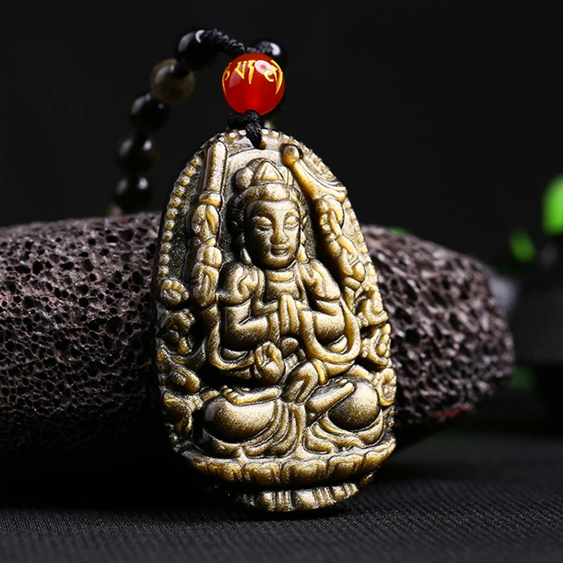 Подвески черного обсидиана из натурального золота высокого качества изящные