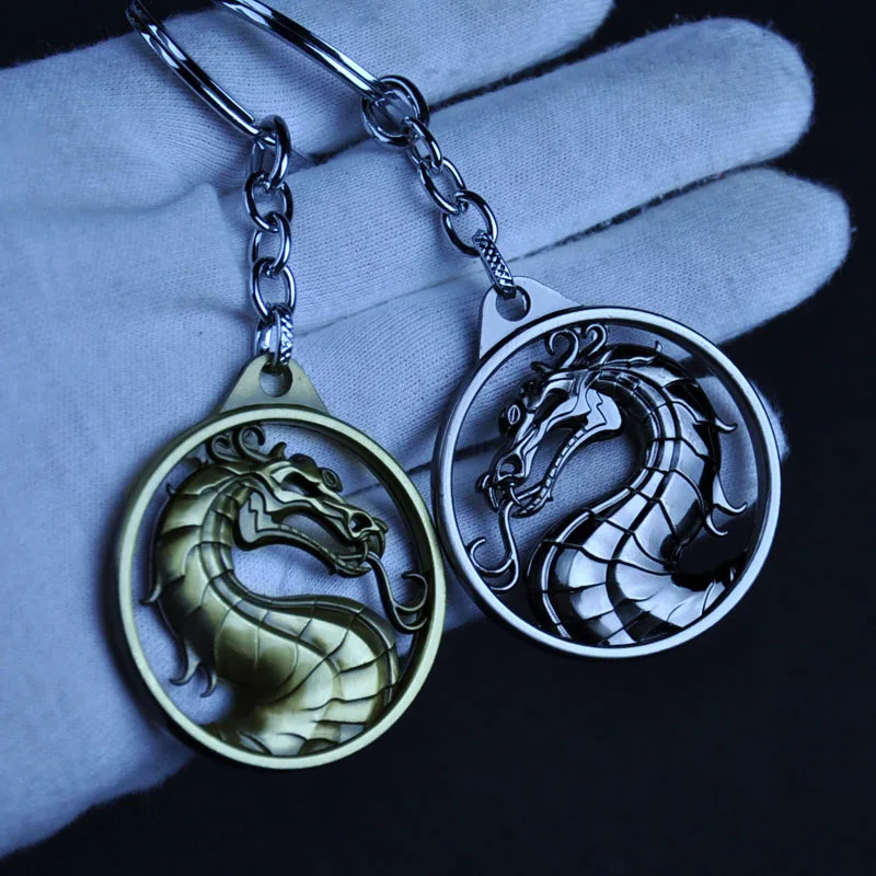 Брелок в виде дракона, Горячая игра, Mortal Kombat, брелок для ключей, металлический держатель для ключей в подарок, chaviro, брелок, ювелирное изделие для автомобилей