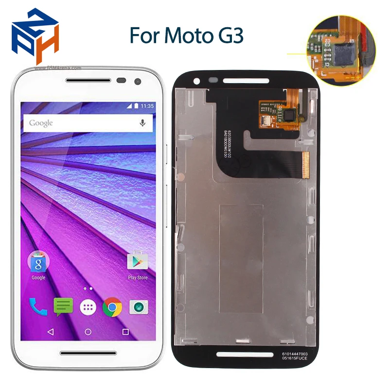 Для Motorola Moto G3 ЖК дисплей Дисплей Сенсорный экран планшета замена для MOTO G 3rd XT1544