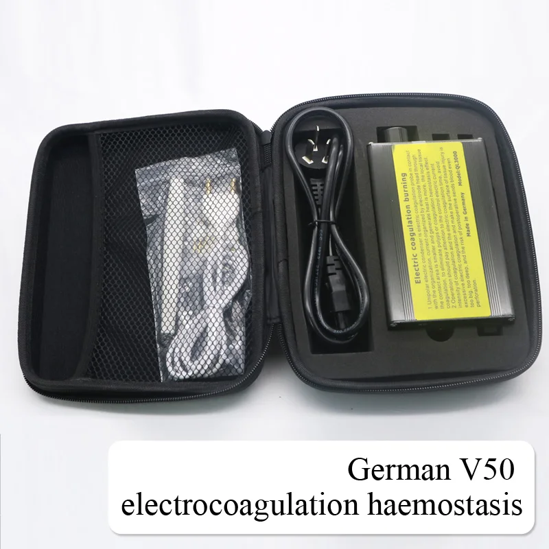 Шлифованный хром V50 tabletop electrocoagulation pen hemostatic burner cosmetic plastic tool electrothermal coagulation hemostat - Цвет: Шлифованный хром