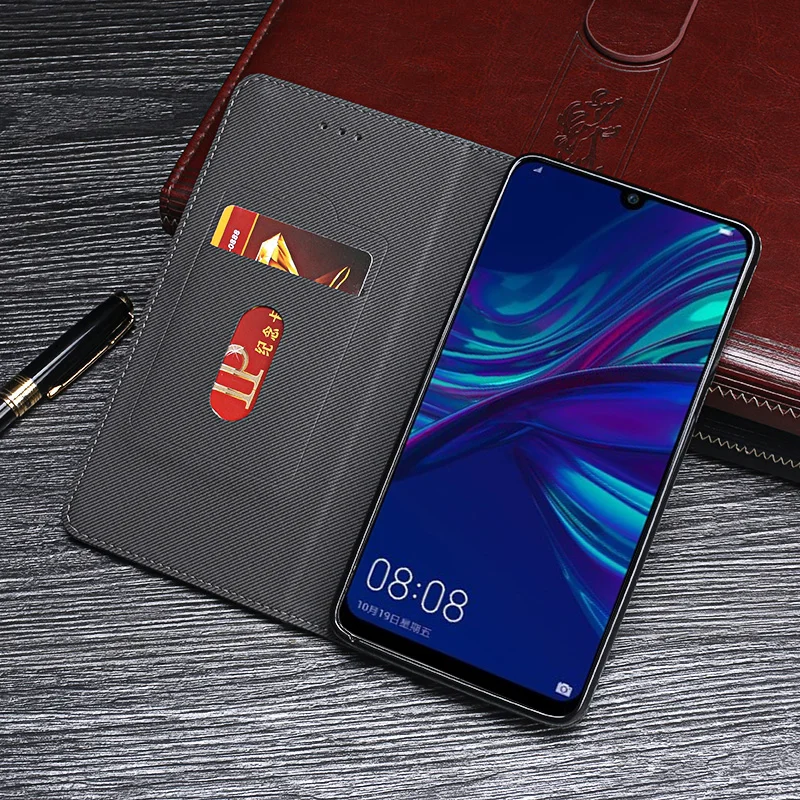 Чехол для Huawei P Smart + 2019 чехол высокое качество ретро кожаный с откидной крышкой Plus