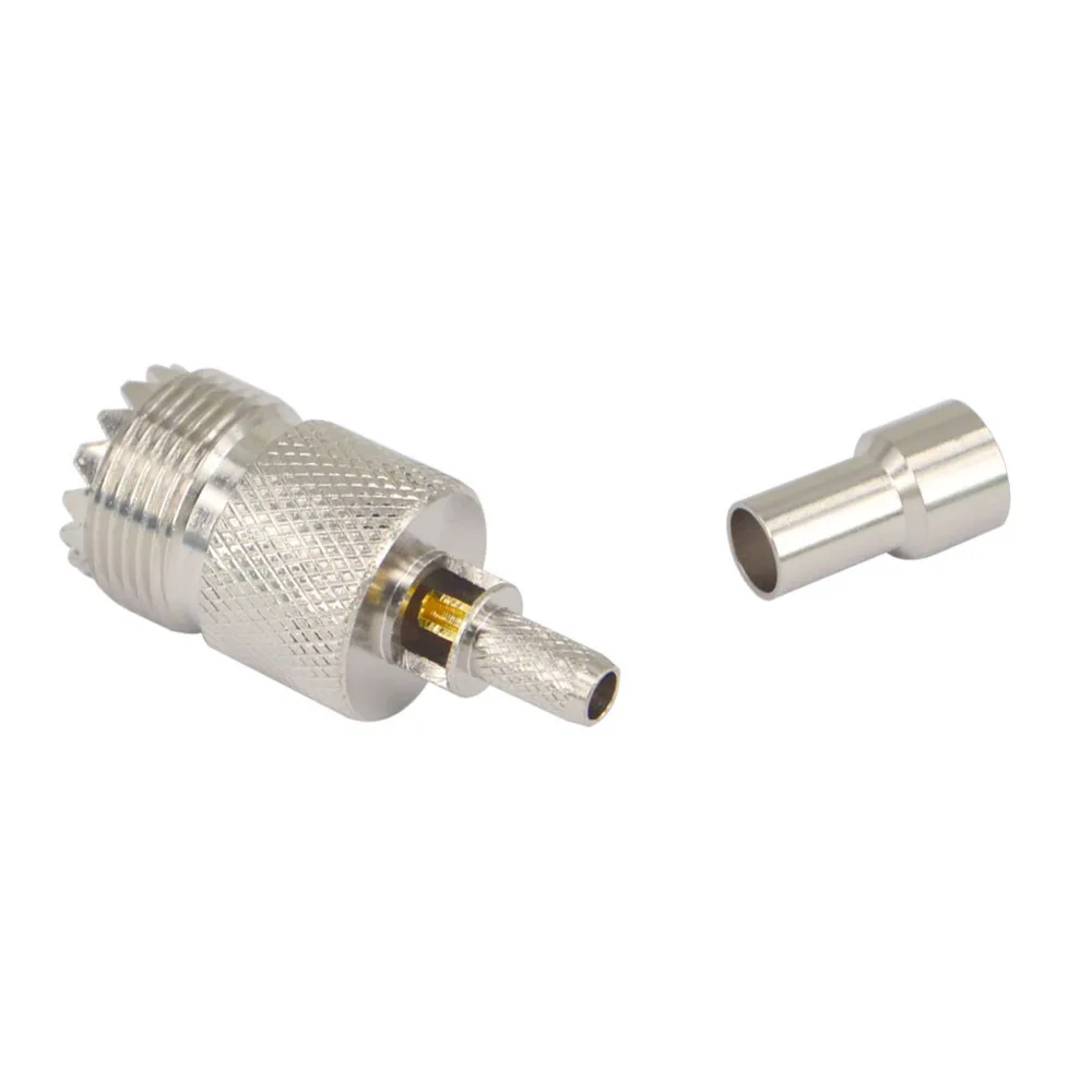 2 шт. обжимные соединители для окон UHF Female SO239 SO 239 RG58 RG142 LMR195 RG400 RF|Соединители| |