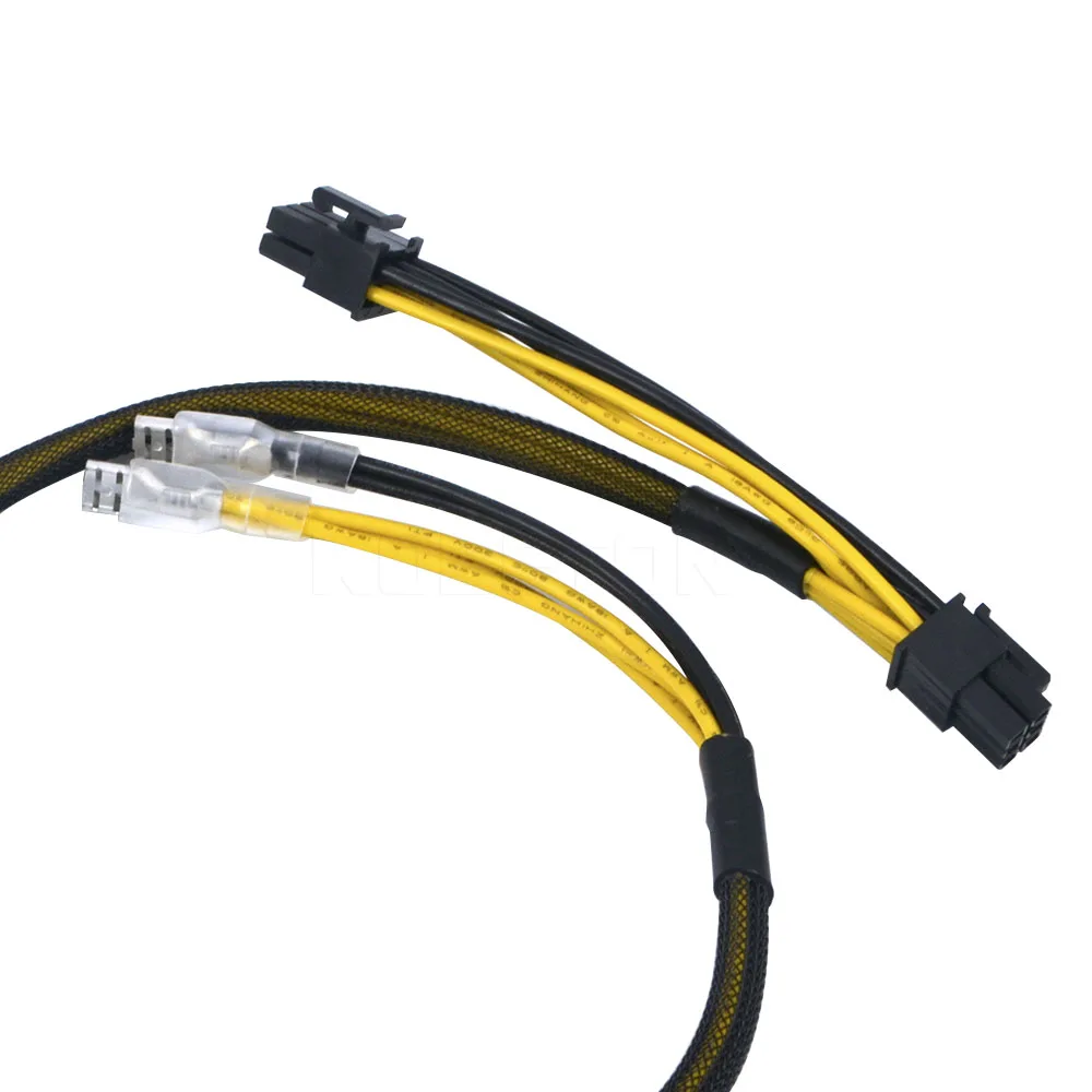 Kebidu PCI E Экспресс кабель питания 50 см двойной блок Блок 6 pin ATX 18AWG адаптер psu