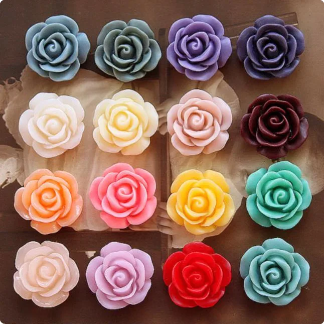 

19mm Resin Flower Cameo pendants,mix colors Resin Flower,resin Flower vintage pendants,DIY resin beads Craft jewelry