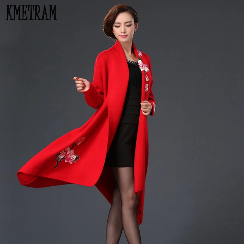 Длинное шерстяное пальто 2020 Новое поступление элегантная женская куртка с