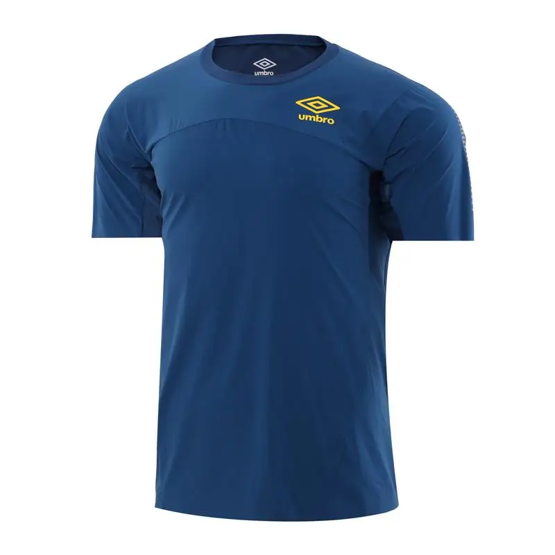 Umbro для мужчин рубашка с короткими рукавами для отдыха быстросохнущая удобные дышащие Training Спортивная UI173AP2509 - Цвет: Синий