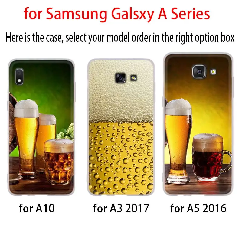 3D деревянный стеклянный пивной чехол для Samsung Galaxy A8 A6 Plus A9 A5 A3 A7 2018 2017 2016 A50 A30 A40 A70 A10