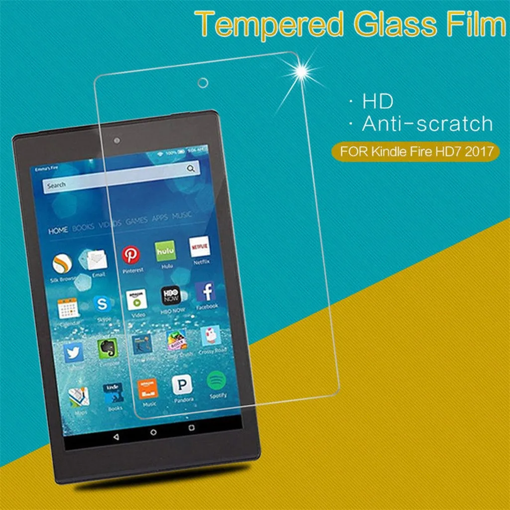 Закаленное защитное стекло для экрана Flim для Amazon All-New Fire 7 защитный экран для планшета Flim