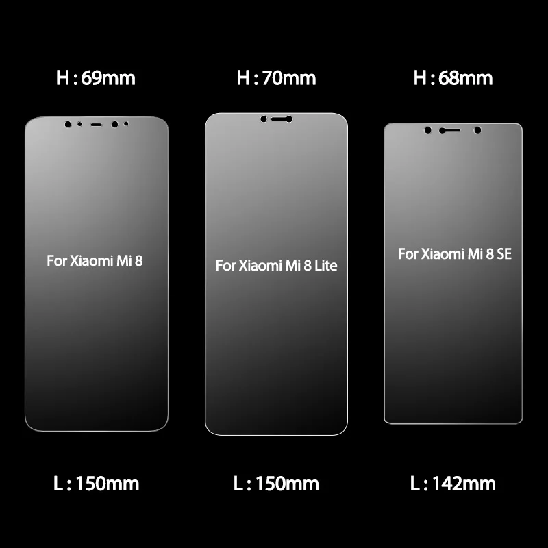 2 шт. закаленное стекло для Xiaomi mi 8 Защитное стекло для mi 8 SE Защитная пленка для Xiaomi mi 8 Lite защита экрана