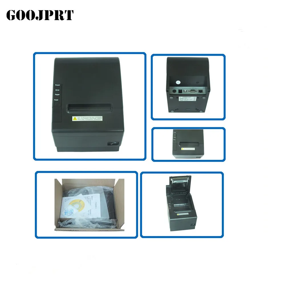 GOOJPRT 80 мм бумага Термостол POS чековый принтер USB/USB + Bluetooth Ethernet/Lan серийный Ontvangst