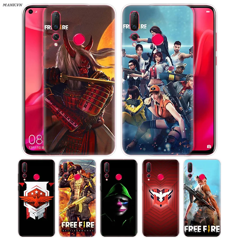 Free Fire Cartoon Ultra-thin Case for Huawei Honor 20 10 8S 8A 8C 8X Play 20i V20 Lite Pro Y9 Y7 Y6 Y5 Cover Fundas