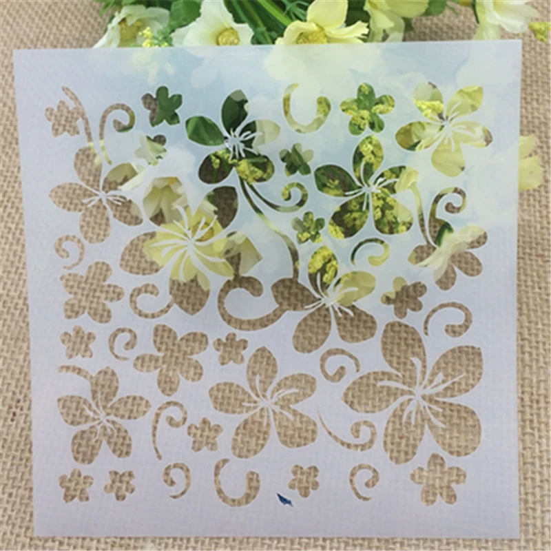

1 Sheet flower Layering Stencils for DIY Scrapbooking/photo album Decorative Embossing DIY Paper Cards Crafts