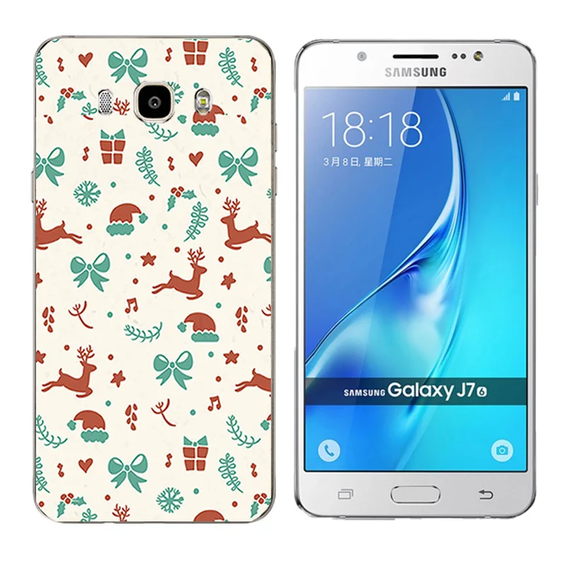 for Samsung Galaxy J7 2016 Case Soft TPU Cover Merry Day Printing Back Silicon Phone Cases J710 J710F J710M Coque |
