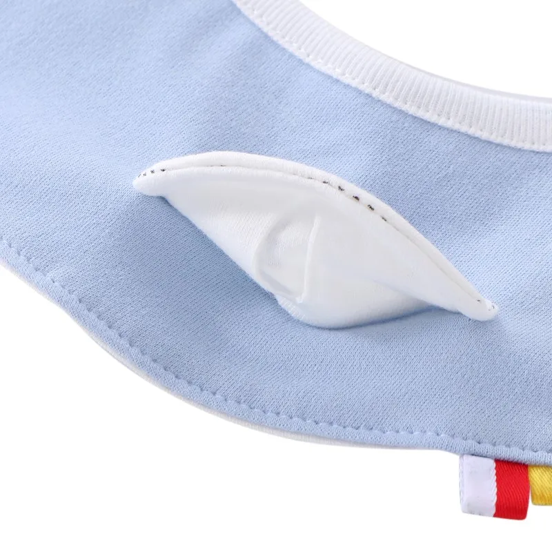 

Newborn cotton cartoon waterproof bib stripe saliva towel infant baby boy girl bibs for 0-2T
