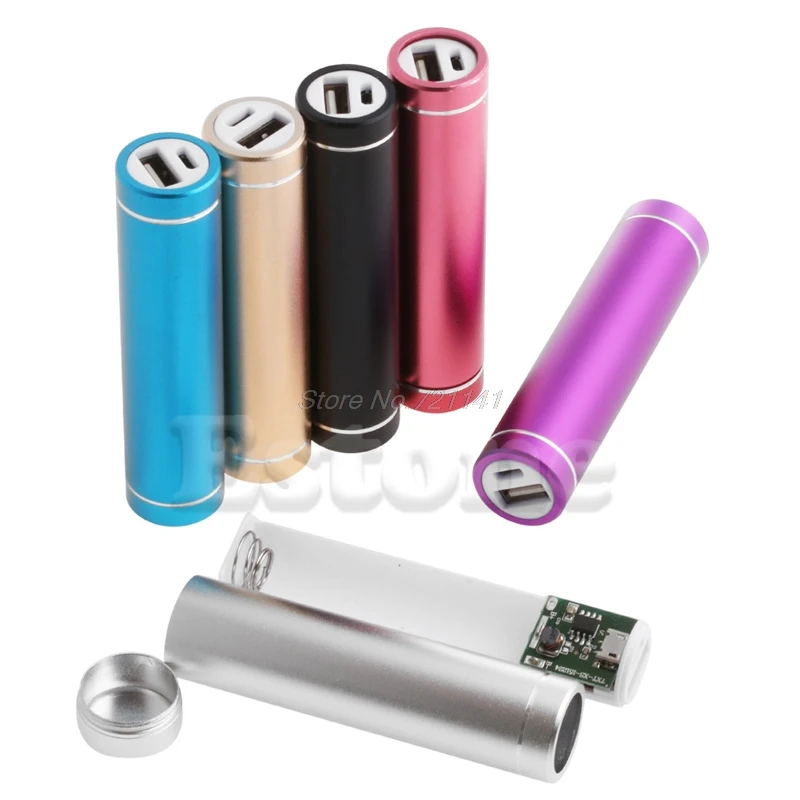 Металлический чехол для внешнего аккумулятора USB 5 В 1 шт. коробка зарядки