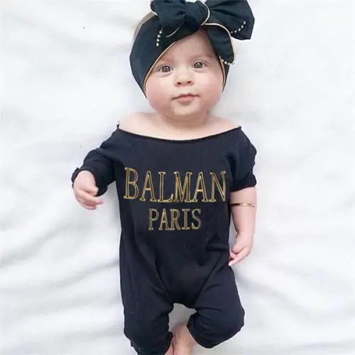 2017 Модная хлопковая одежда для новорожденных мальчиков и девочек комбинезон с