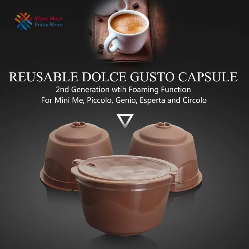 2 е поколение Dolce Gusto многоразового пользования кофейный пластиковый